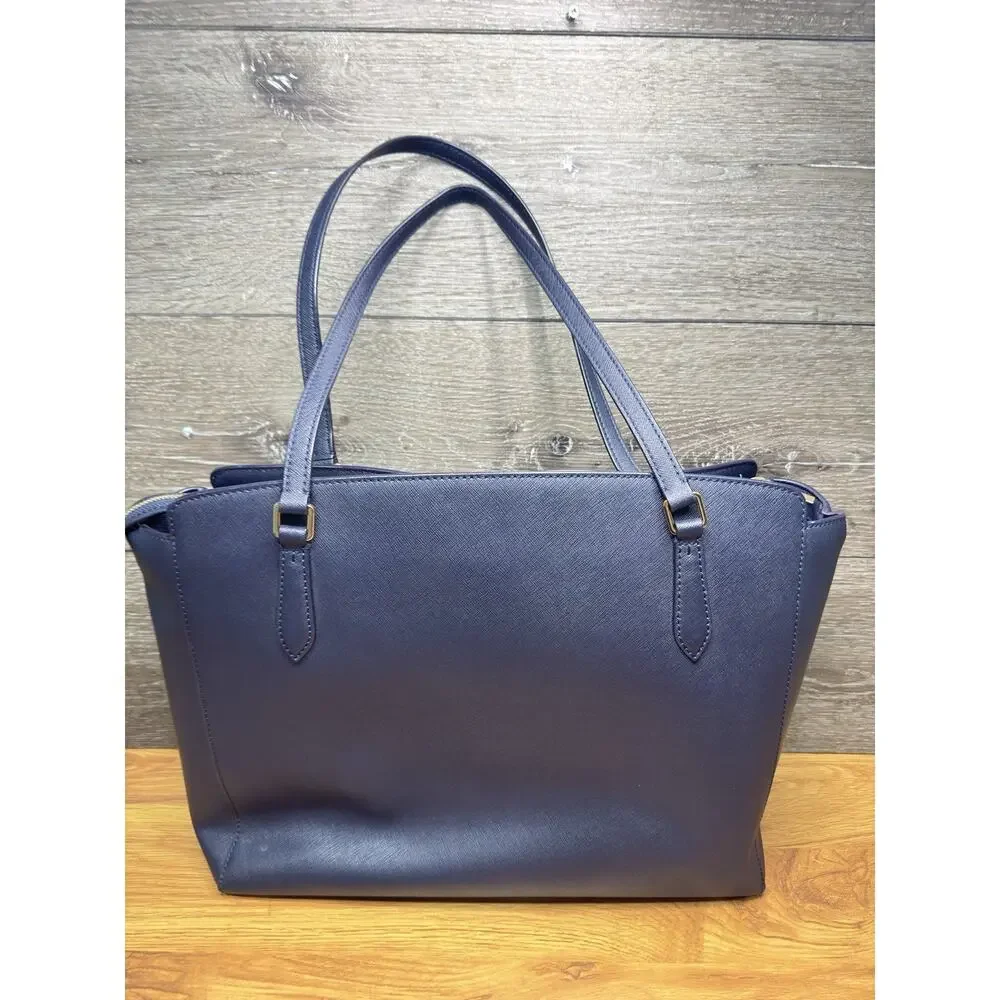 Tory Burch Emerson Large Zip Tote Navy